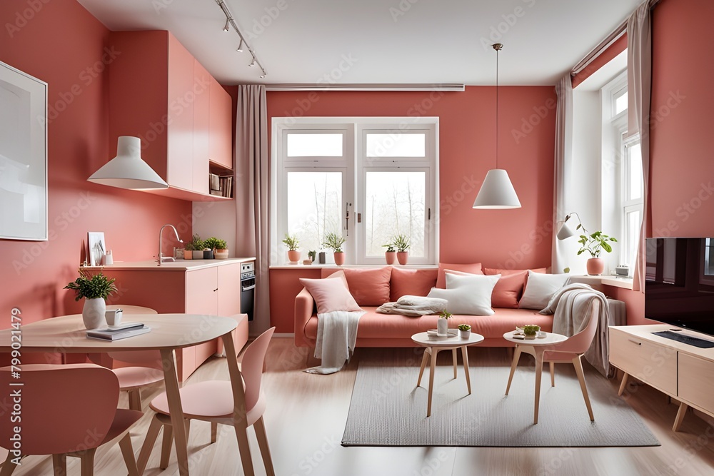 Fototapeta premium apartment with stylish design