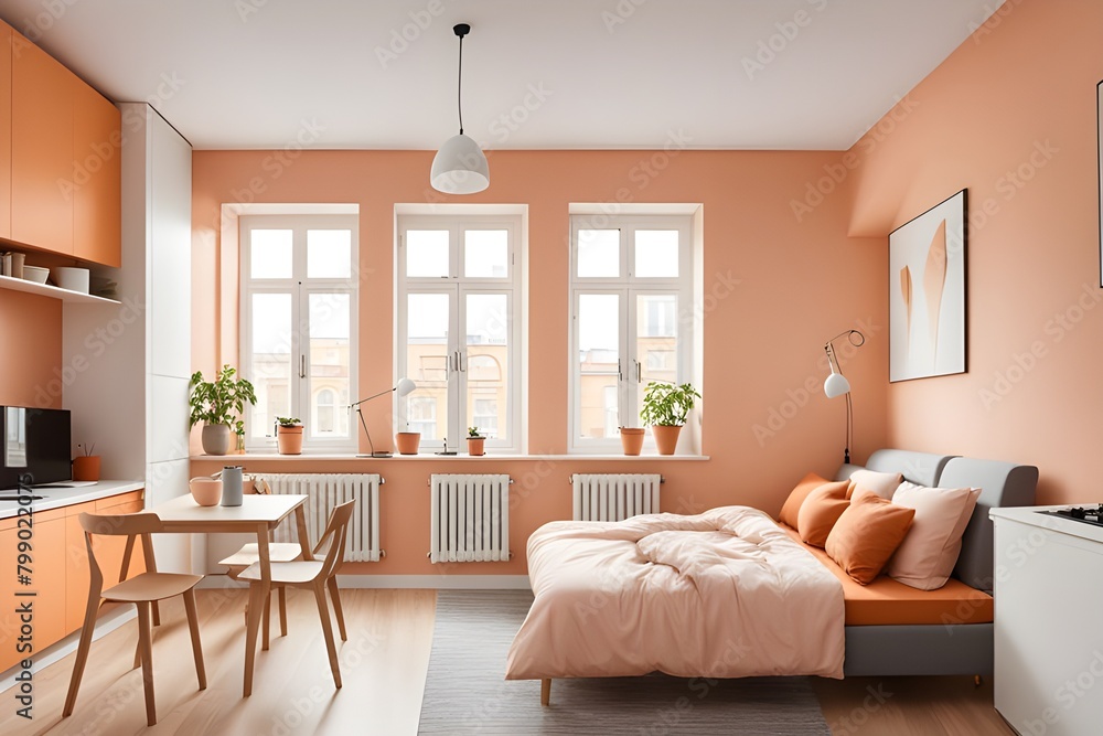 Fototapeta premium apartment with stylish design
