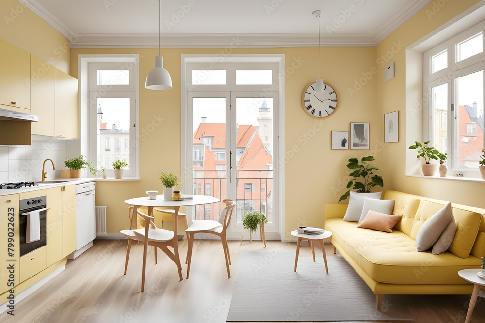 Fototapeta premium apartment with stylish design