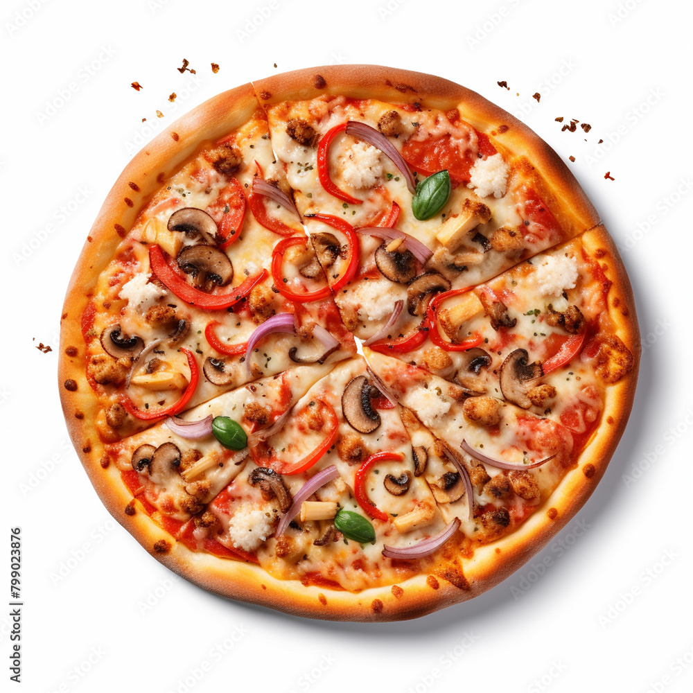 pizza isolated on white background pizza isolated on white background