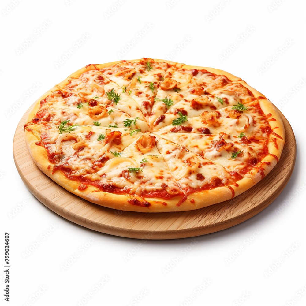 pizza isolated on white background