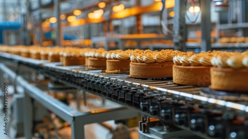 Conveyor production of cakes  modern technologies.