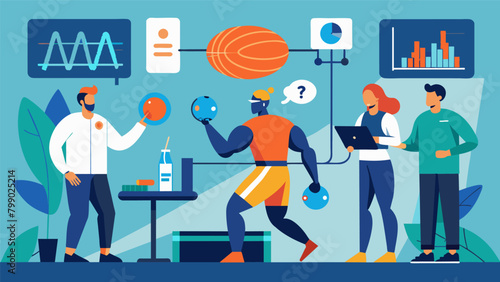 In a sports science lab researchers use advanced neural feedback systems to study the effects of different training techniques on athletes brain.