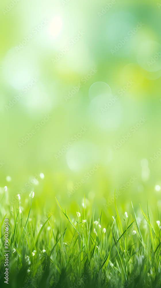 Spring green grass background