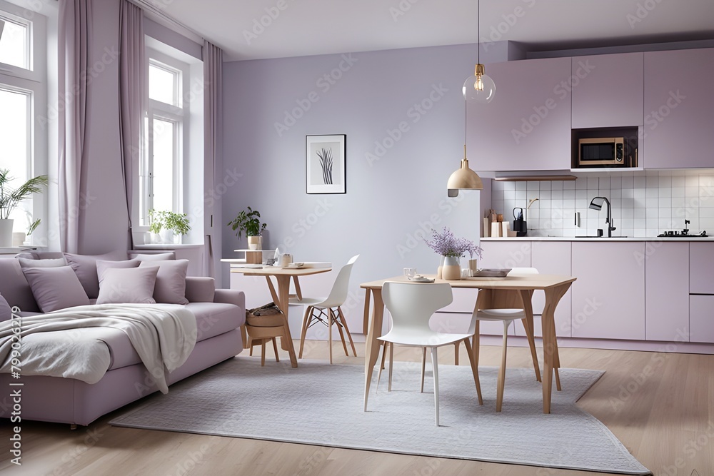 Fototapeta premium apartment with stylish design