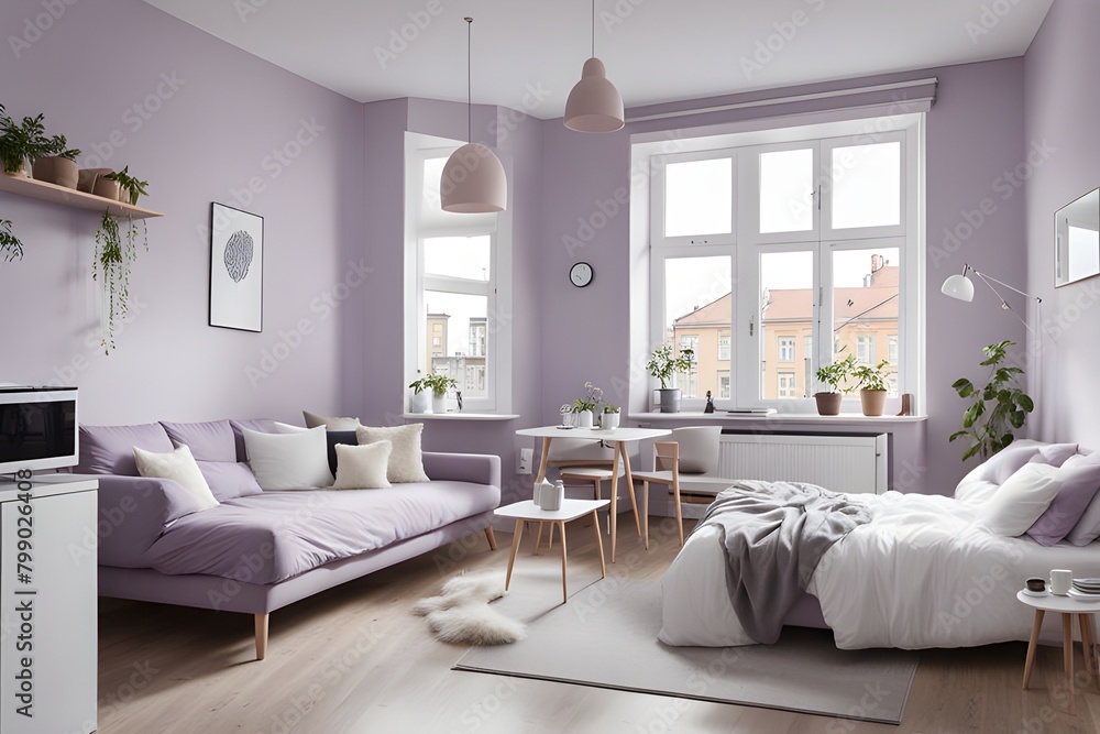 Fototapeta premium apartment with stylish design