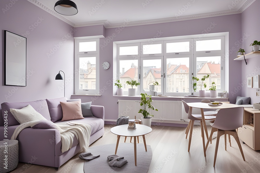 Fototapeta premium apartment with stylish design