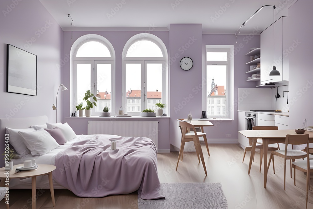 Fototapeta premium apartment with stylish design