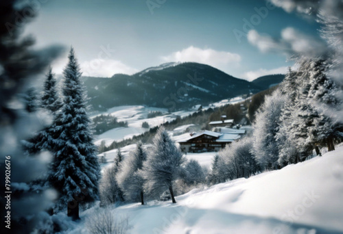 estate montagna Panoramica inverno © wafi