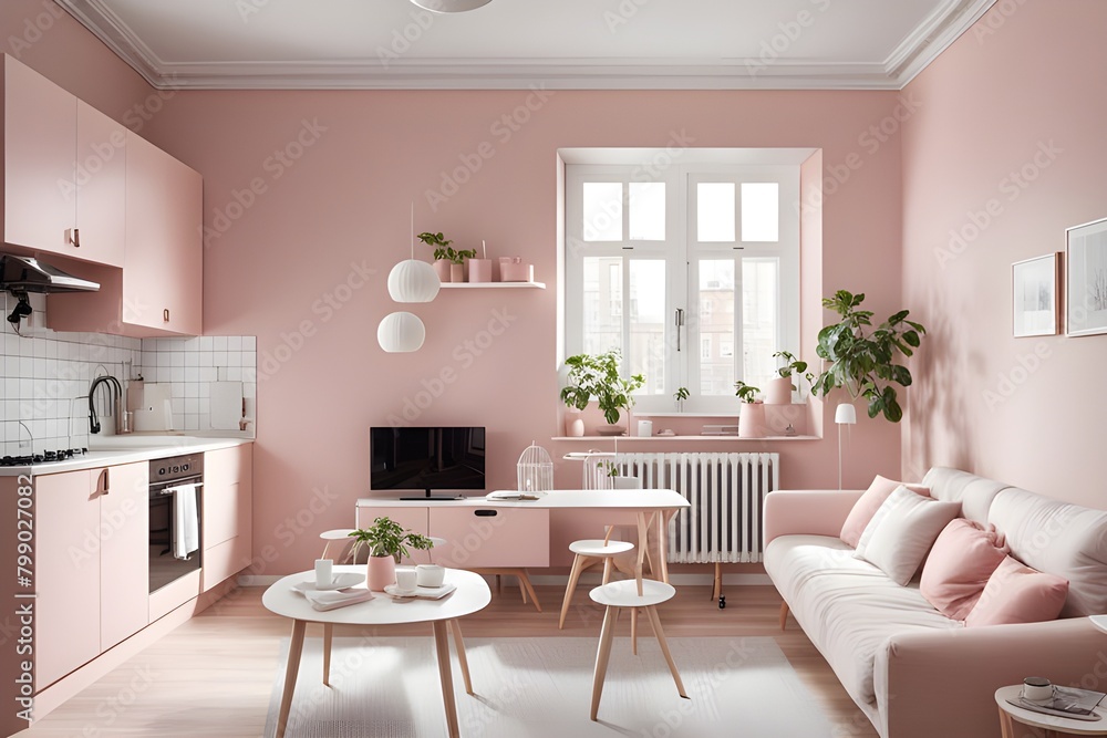 Fototapeta premium apartment with stylish design