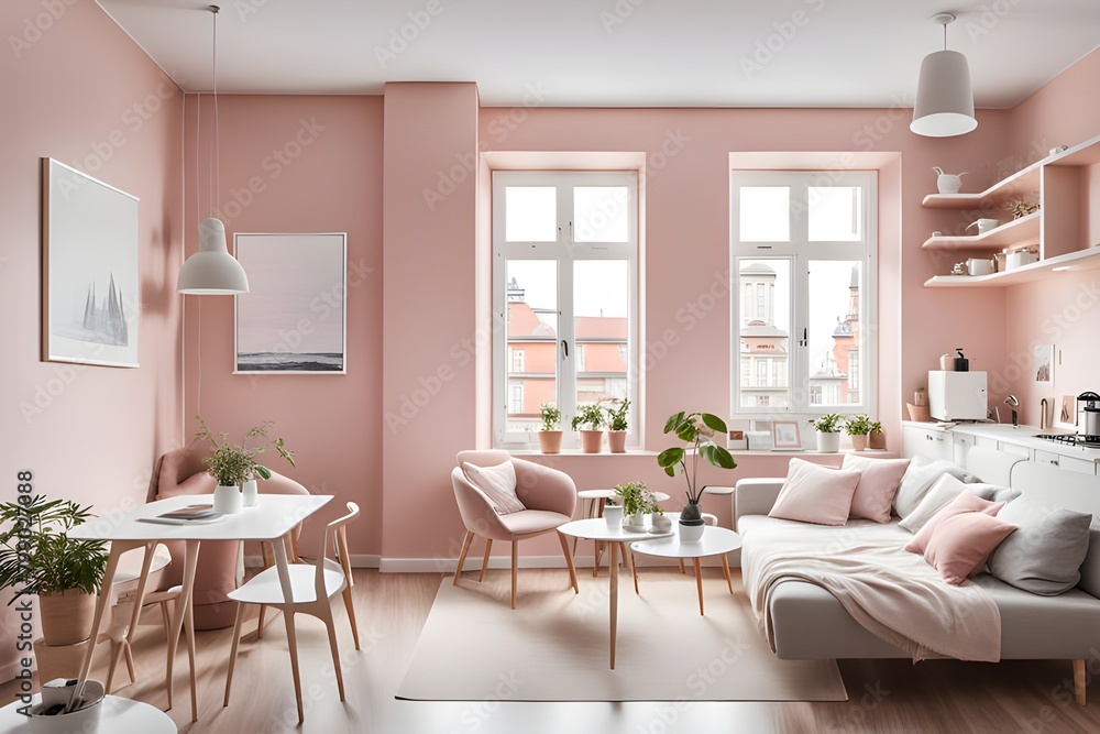 Fototapeta premium apartment with stylish design