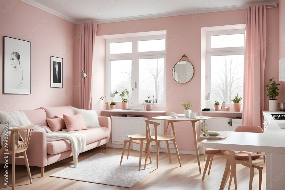 Fototapeta premium apartment with stylish design