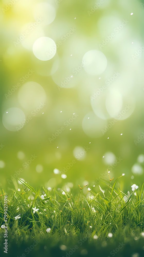 Spring green grass background Spring green grass background
