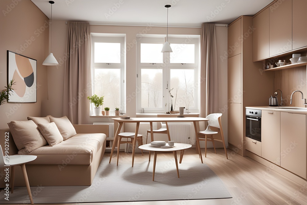 Fototapeta premium apartment with stylish design