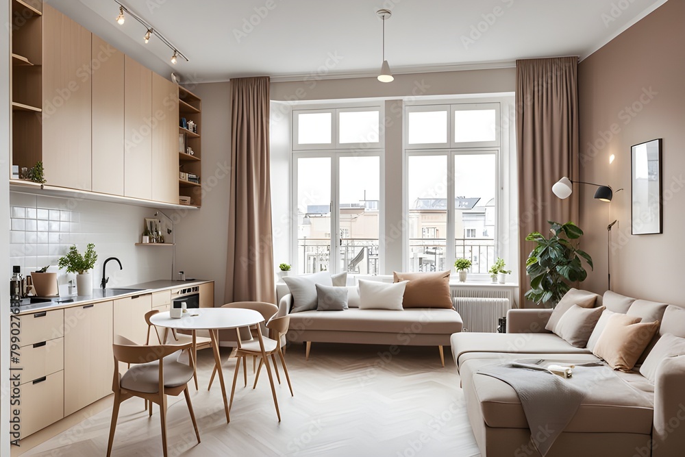 apartment with stylish design