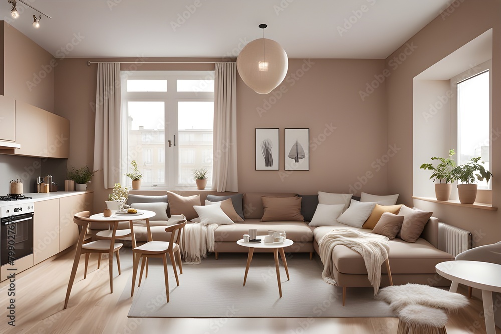 Fototapeta premium apartment with stylish design