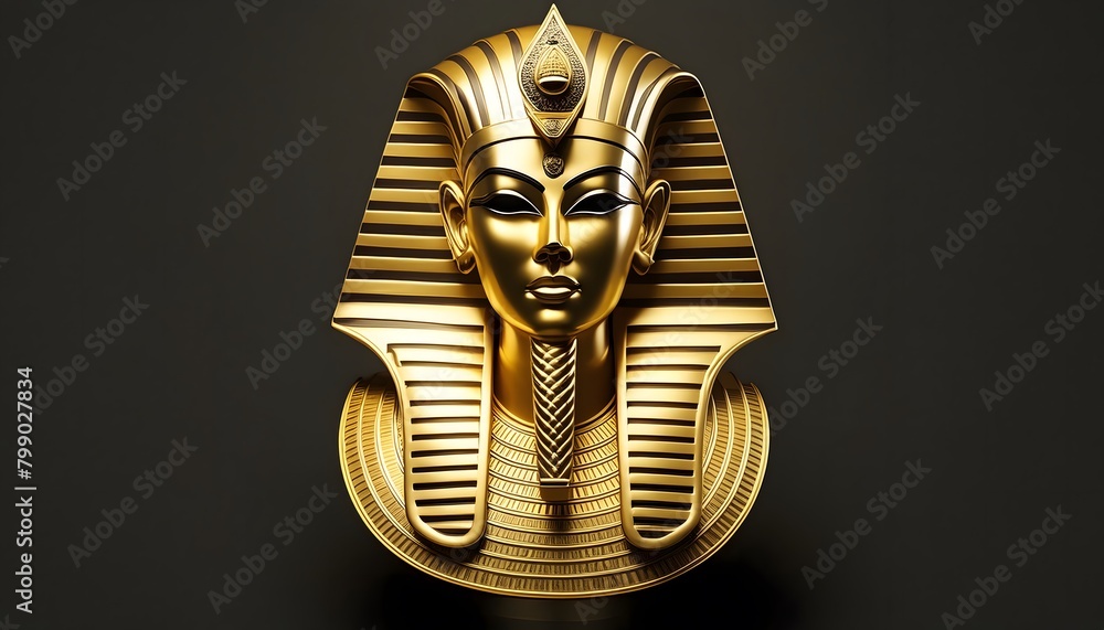 Golden mask of a famous pharaoh Golden mask of a famous pharaoh