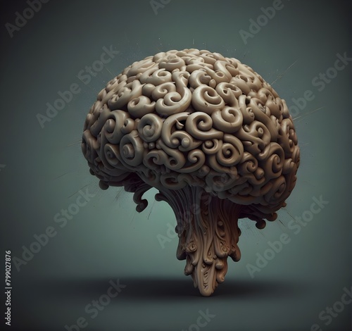 ornament brain uk realistic picture