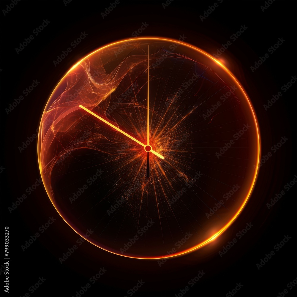 Fototapeta premium background with clock 