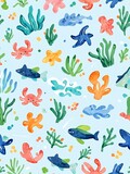 watercolor undersea wallpaper background