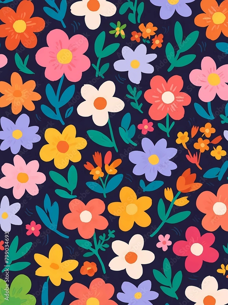 colorful flower wallpaper background