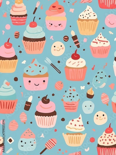 cute cupcake wallpaper background