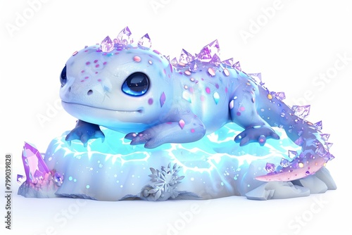 Cute salamander character