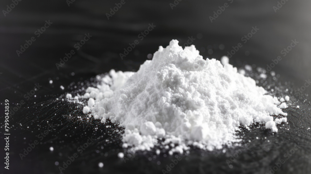 Pile of pure amphetamine, speed on black surface Pile of pure amphetamine, speed on black surface