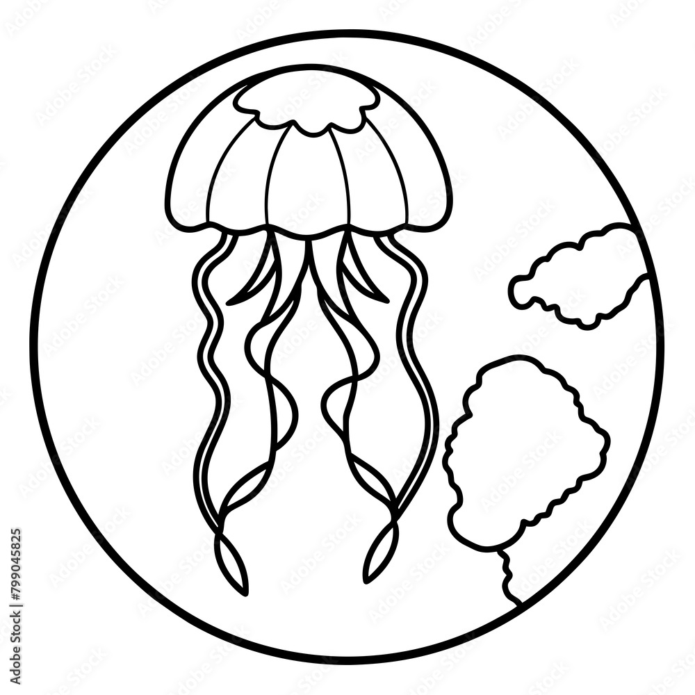 Beautiful jellyfish Latest and Premium Vector Design and illustration Beautiful jellyfish Latest and Premium Vector Design and illustration