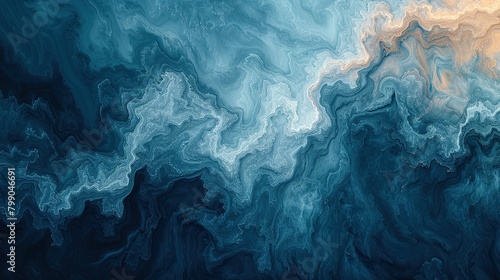 Wallpaper Mural Blue and white abstract painting. Torontodigital.ca