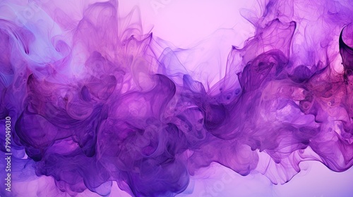 Abstract liquid motion in prismatic shades of amethyst