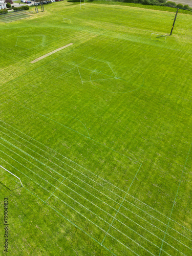 Aerial View of Stapleford Countryside Landscape of British Village Nottingham, England UK. April 26th 2024 photo