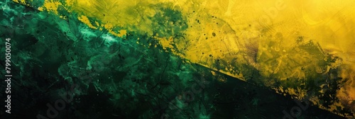 horizontal banner, Jamaica Independence Day celebration, flag of Jamaica, stone wall texture, paint strokes, copy space, free space for text