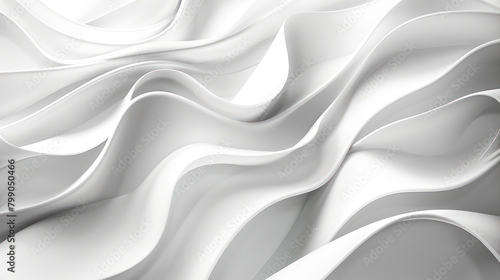Close Up of White Fabric With Wavy Lines Close Up of White Fabric With Wavy Lines