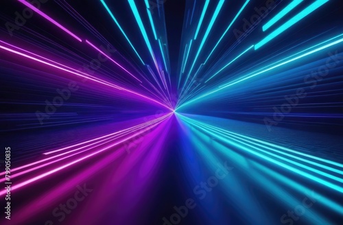 Abstract neon background. Neon beams place for text