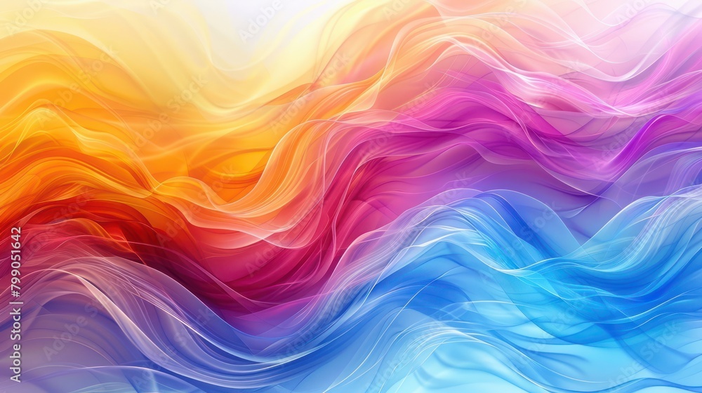 Vibrant Abstract Background With Wavy Lines Vibrant Abstract Background With Wavy Lines