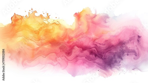 Abstract watercolor background. Colorful brushstrokes. Modern art.
