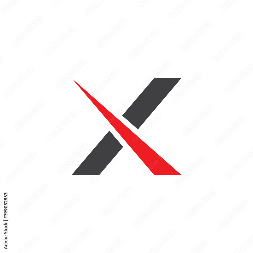X logo vector icon illustration X logo vector icon illustration
