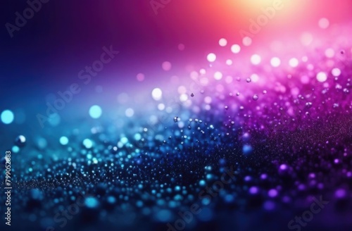 Neon particles abstract background free space for text 