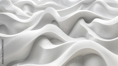 Close Up View of Wavy White Surface