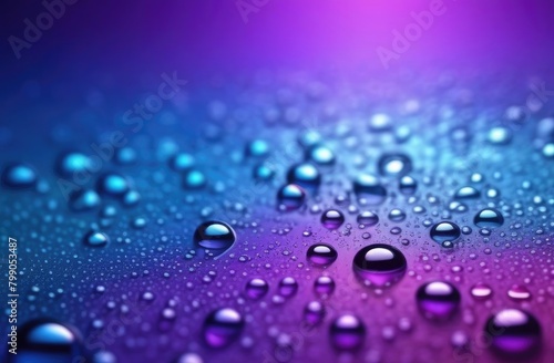 Water drops background, neon, aesthetic, minimalism. Droplets of water copyspace 