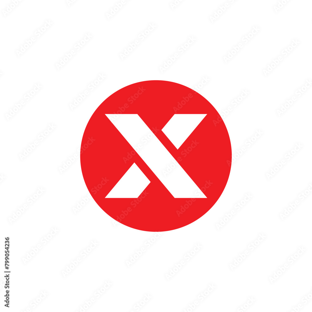 X logo vector icon illustration X logo vector icon illustration