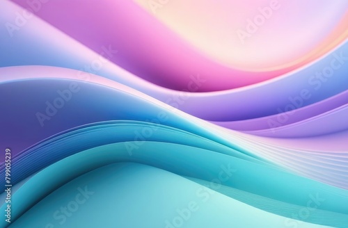 Abstract background with smooth lines in pastel colors for text 