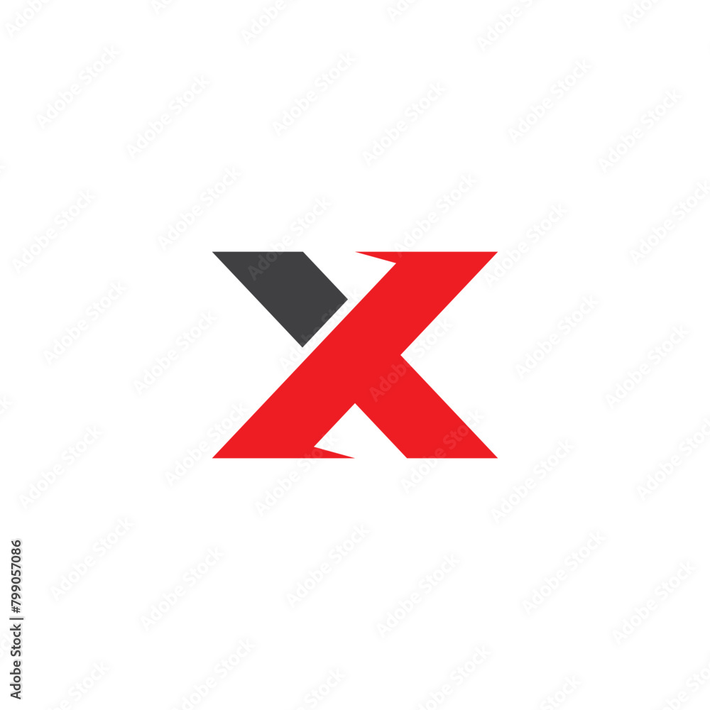 X logo vector icon illustration X logo vector icon illustration