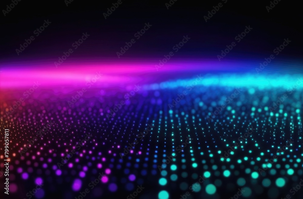 Neon particles abstract background free space for text Neon particles abstract background free space for text
