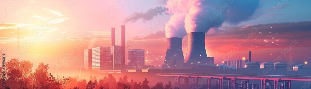 Fototapeta premium A illustration of a cuttingedge science laboratory with energyefficient equipment and sustainable design elements ,