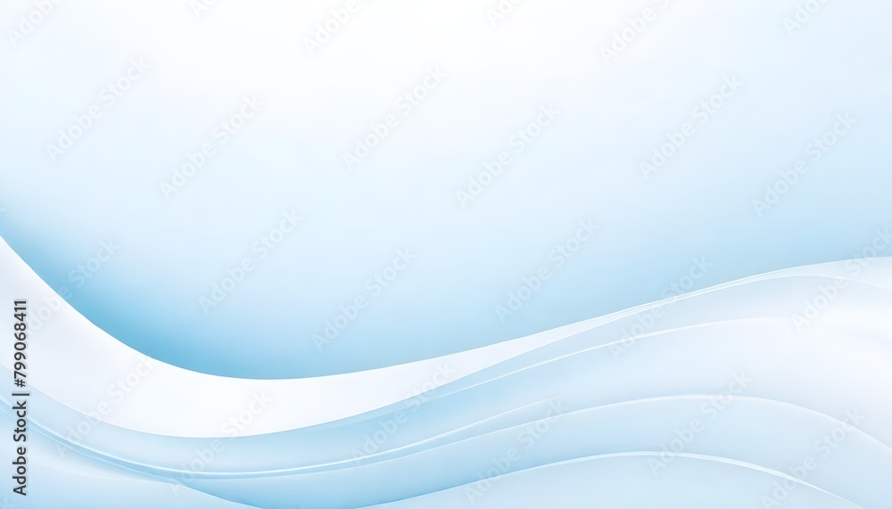 Minimal Background with Soft Blue and White Abstract Waves