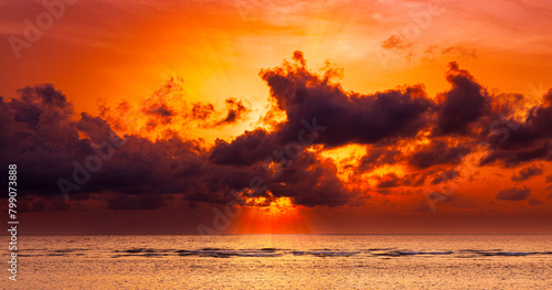 A magical Maldivian sunset photo
