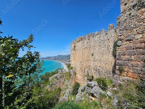 Obraz na płótnie Alanya Türkei Panorama, Altstadt und Sehenswürdigkeiten w salonie