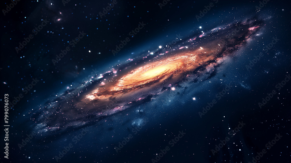 Obraz premium Endless Universe with galaxy stars.